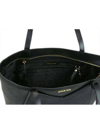 Shop Michael Kors Large Whitney Bag In Black