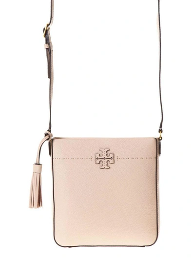 Shop Tory Burch Sand Mcgraw Swing Pack In Leather In Devon Sand