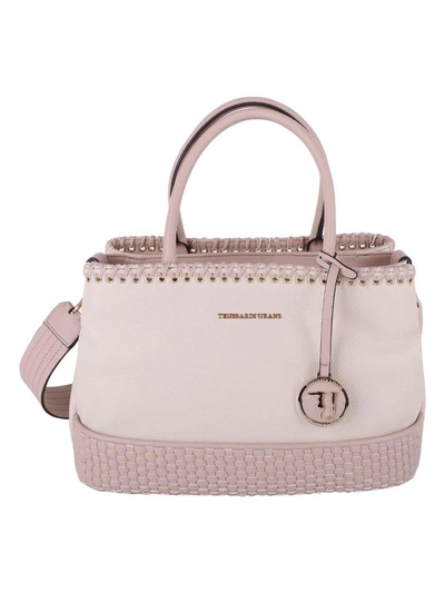 Shop Trussardi Mimosa Bag In Ivory