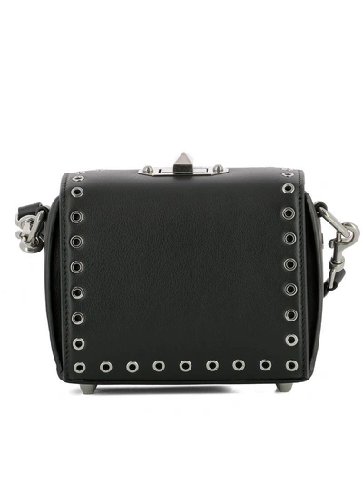 Shop Alexander Mcqueen Black Leather Shoulder Bag