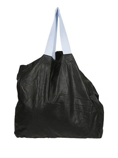 Shop Merci Printed Logo Shopper Bag In Black