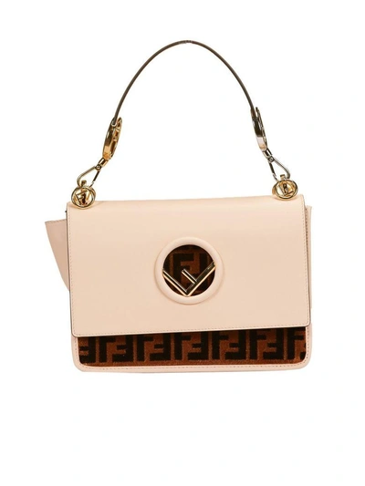 Shop Fendi Kan I F Shoulder Bag In Tab+rosa+o.so