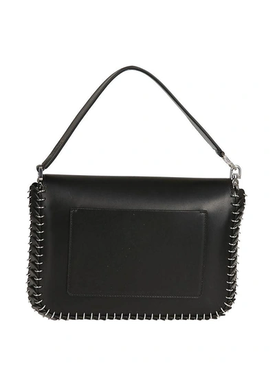 Shop Paco Rabanne Ring Studded Clutch Bag In Black