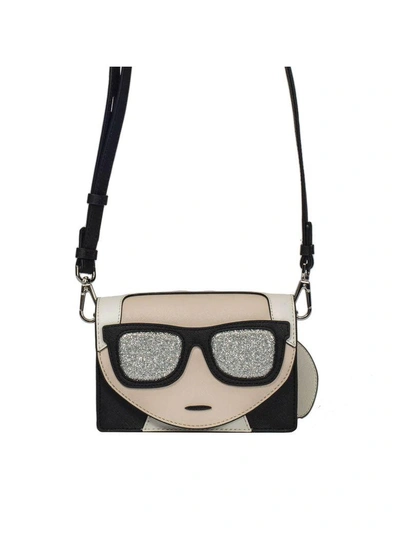 Shop Karl Lagerfeld K-ikonik Mini Shoulder Bag In Black