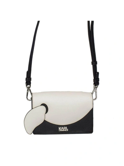 Shop Karl Lagerfeld K-ikonik Mini Shoulder Bag In Black