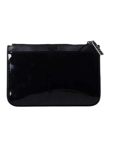 Shop Kenzo Tiger Clutch In 99black