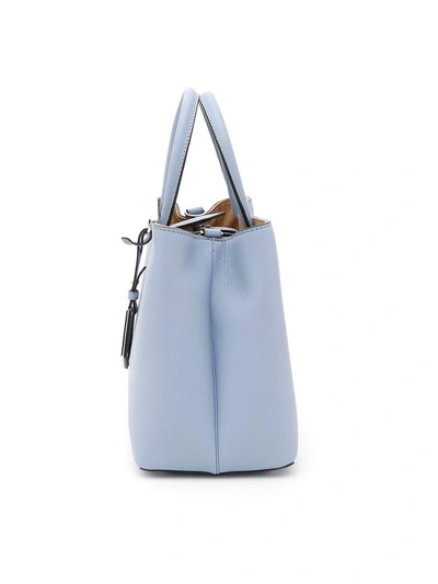 Shop Fendi Petite 2jours Bag In A.sky+cuoio