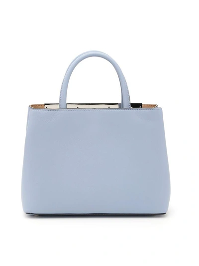 Shop Fendi Petite 2jours Bag In A.sky+cuoio