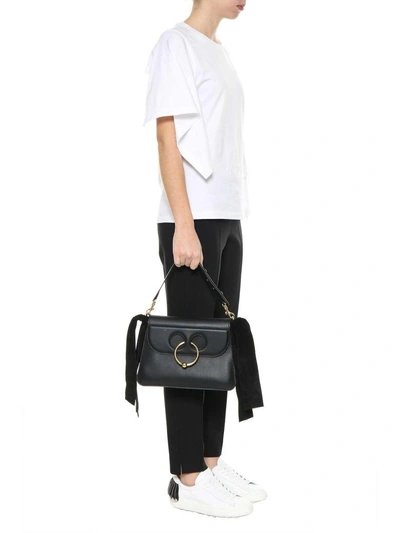 Shop Jw Anderson Medium Pierce Shoulder Bag In Nero