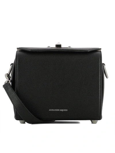Alexander Mcqueen Black Leather Shoulder Bag | ModeSens