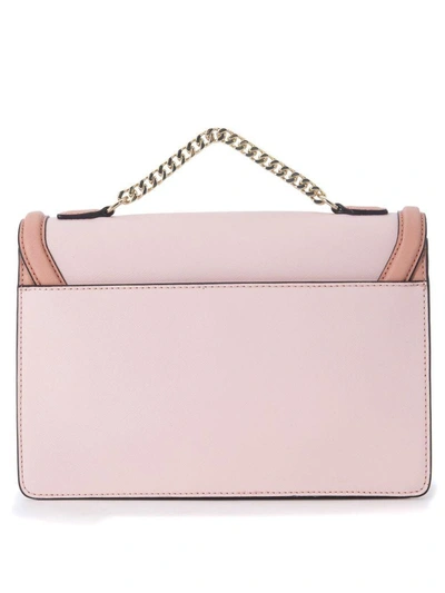 Shop Karl Lagerfeld Klassic Pink Leather Handbag In Rosa