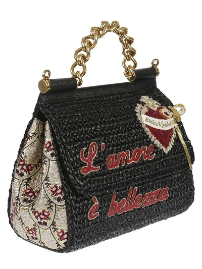 Shop Dolce & Gabbana Embroidered Tote