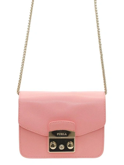 Shop Furla - Mini Crossbody Bag Metropolis In Pink