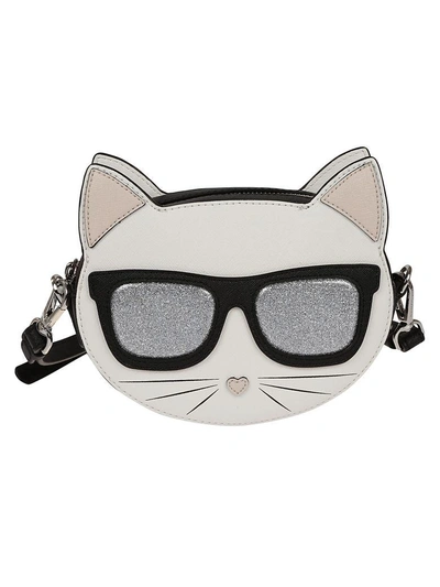 Shop Karl Lagerfeld Karl Ikonik Cat Shoulder Bag In Multicolor