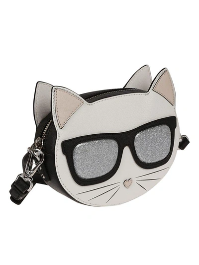 Shop Karl Lagerfeld Karl Ikonik Cat Shoulder Bag In Multicolor