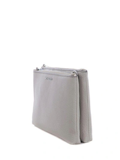Shop Michael Kors Adele Double Zip Crossbody Bag In Cemento