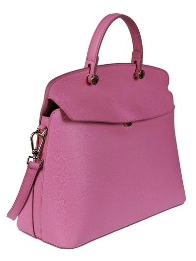Shop Furla My Piper Tote In Orchid Pink