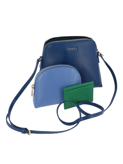 Shop Furla Mini Bag Shoulder Bag Women  In Blue
