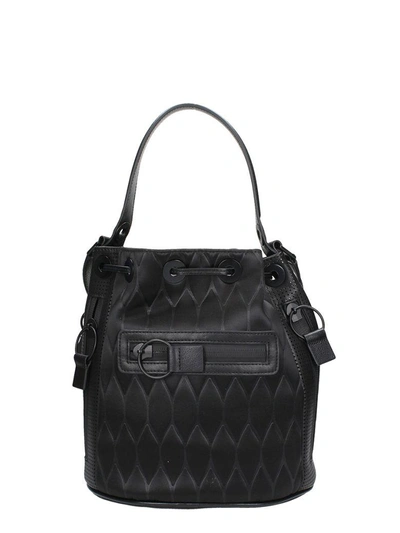 Shop Kenzo Black Leather Bucket Kombo Bag