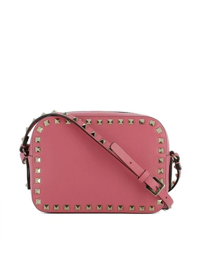 Shop Valentino Pink Leather Shoulder Bag
