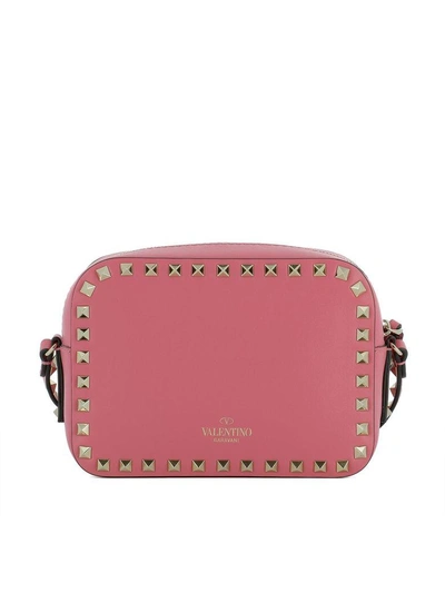 Shop Valentino Pink Leather Shoulder Bag