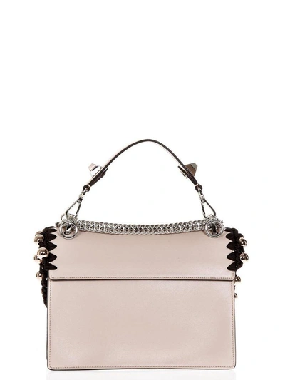 Shop Fendi Kan I Plaster Studded Leather Hand Bag