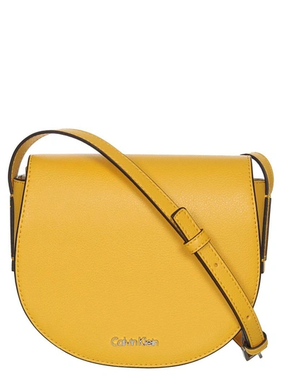 Shop Calvin Klein Jeans Est.1978 Frame Shoulder Bag In Sunflower