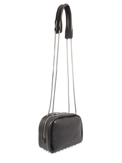 Shop Alexander Wang Dumbo Leather Shoulder Bag In Nero
