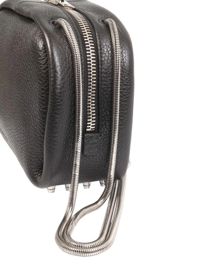 Shop Alexander Wang Dumbo Leather Shoulder Bag In Nero