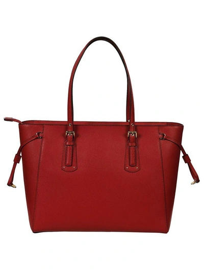 Shop Michael Kors Voyager Tote In Red
