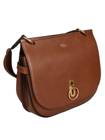 Shop Mulberry Saddle Shoulder Bag In Oak