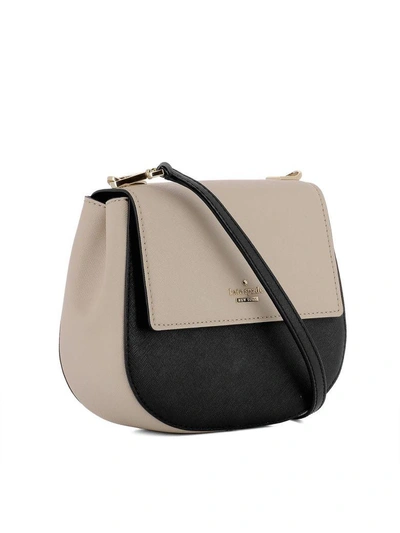 Shop Kate Spade Beige Leather Shoulder Bag In Multicolor