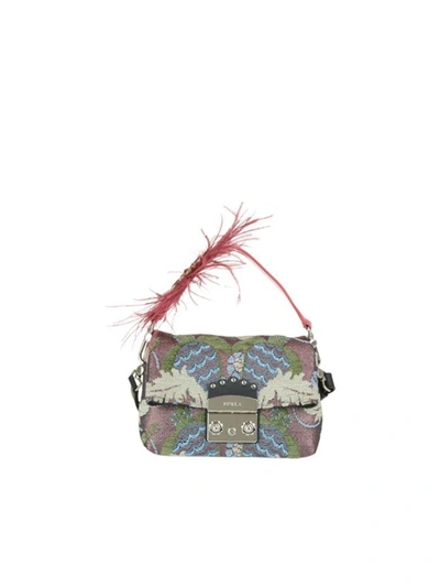 Shop Furla Mini Metropolis Bag In Toni Rosa+ruby