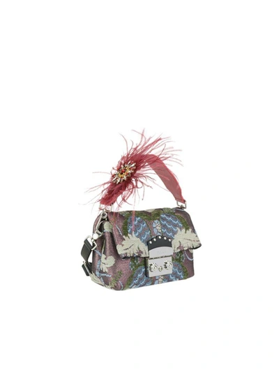 Shop Furla Mini Metropolis Bag In Toni Rosa+ruby