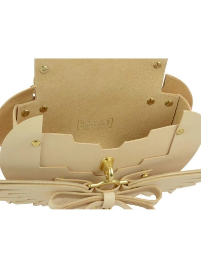 Shop Niels Peeraer Wings Heart Bag In Nude