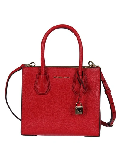 Shop Michael Kors Classic Shoulder Bag In Bright Red