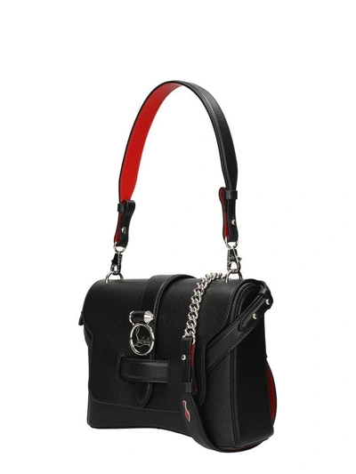 Shop Christian Louboutin Black Leather Small Rubylou Bag
