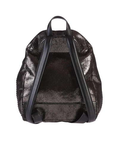 Shop Stella Mccartney Metallic Falabella S Backpack