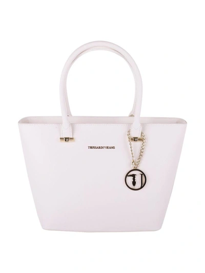 Shop Trussardi Levanto Tote Bag In White