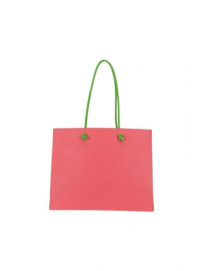 Shop Alberta Ferretti Rainbow Week Fluo Shopping Bag In Pink