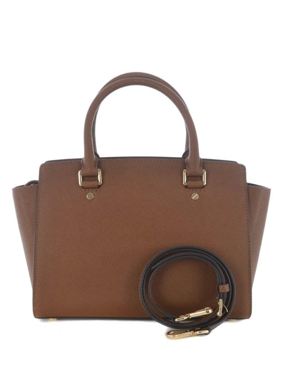 Shop Michael Kors Medium Selma Tote In Cammello