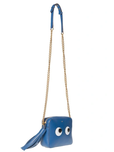 Shop Anya Hindmarch Eye Shoulder Bag In Blueberrycircus