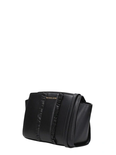 Shop Michael Kors Shoulder Bag In Black Leather