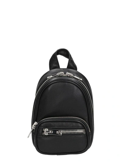 Shop Alexander Wang Black Leather Attica Backpack