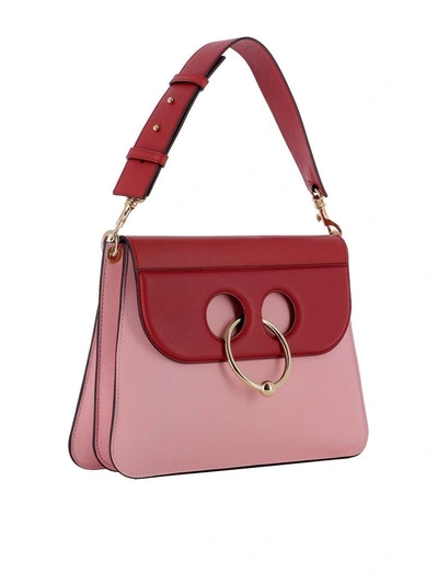 Shop Jw Anderson Pink Leather Shoulder Bag