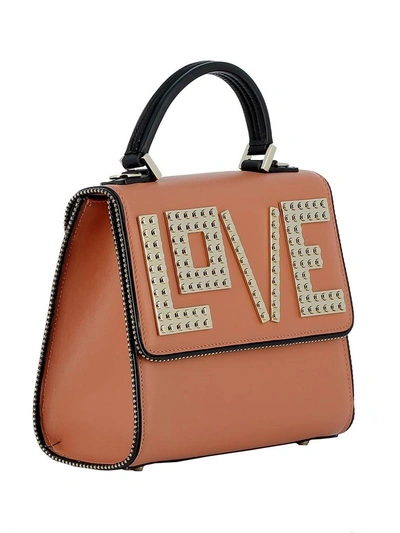 Shop Les Petits Joueurs Brown Leather Handbag