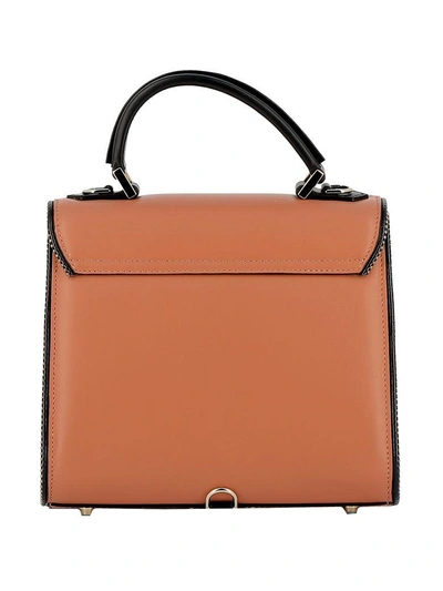 Shop Les Petits Joueurs Brown Leather Handbag