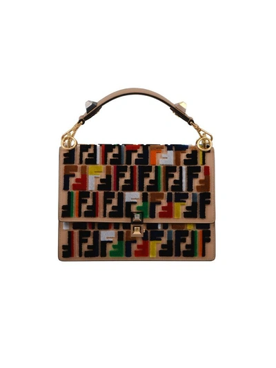 Shop Fendi Kan I Multicolor Bag In Leather