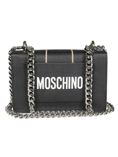 Shop Moschino Teddy Chain Shoulder Bag