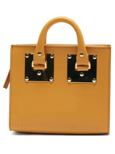 Shop Sophie Hulme Albion Box Tote Bag In Senape